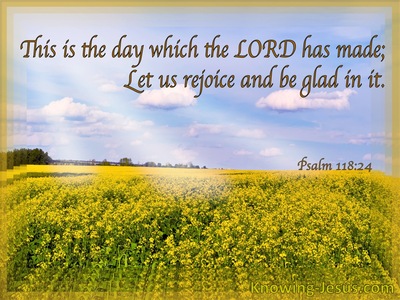Psalm 118:24 This Is The Day The Lord Has Made (gold)